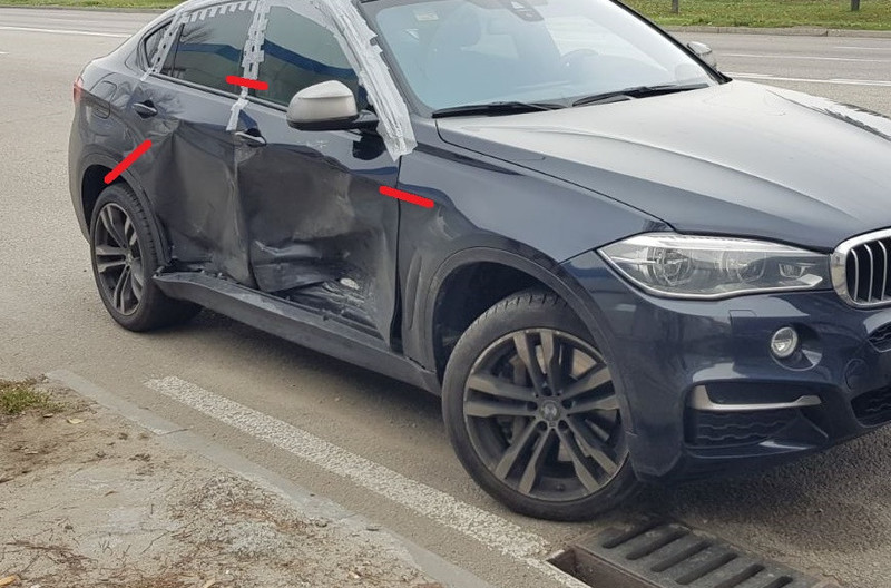 Боковина правая (порог со стойками и сапожком) BMW X6  2018 купе 4.0 Бензин 