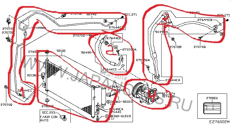 Трубки кондиционера, радиатор. Nissan Micra К12 2006 1.4 Бензин Киев