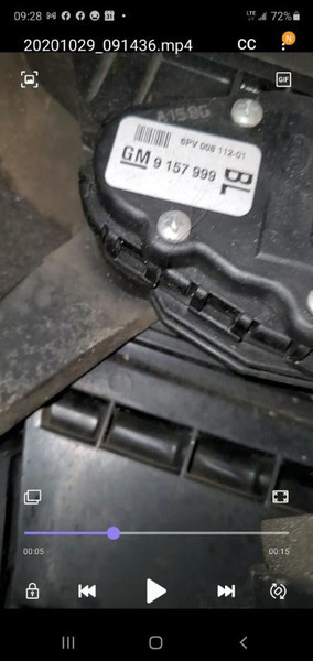 Электронная педаль газа 9157999   Opel Astra