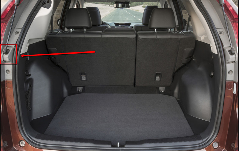 Насадка-облицовка, l, tailgate open stay bracket Honda CR-V EX-L 2015 р.  2.4 л бензин Харків