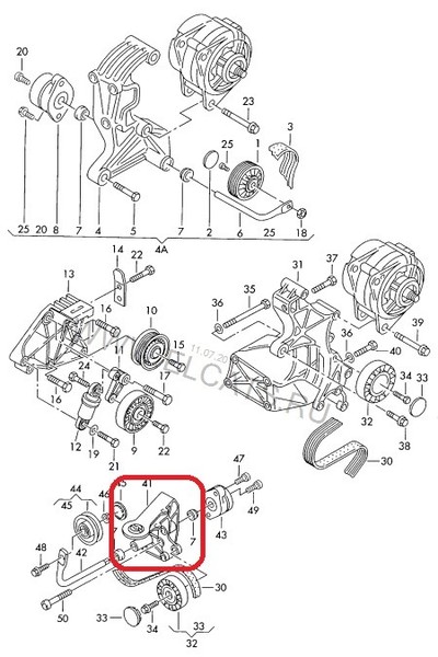 Кронштейн опори двигуна 074199207M   Volkswagen T4 (Transporter)