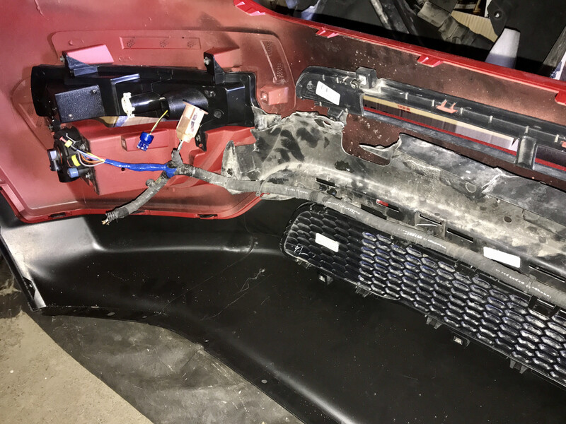 Проводка переднего бампера под фары с led полоской Jeep Compass  2017 2.4 Бензин Попельня