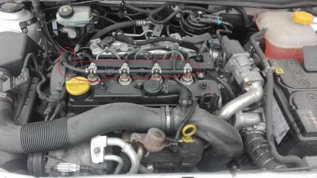 Шланг с форсунки, тройники обратки соляры Opel Zafira B 2010 г.  1.7 л дизель Житомир