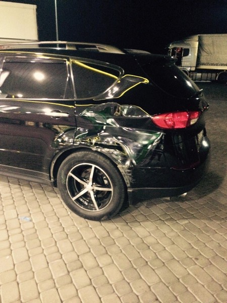 Накладка на крило задн ліве Subaru Tribeca  2007 3.0 Бензин 