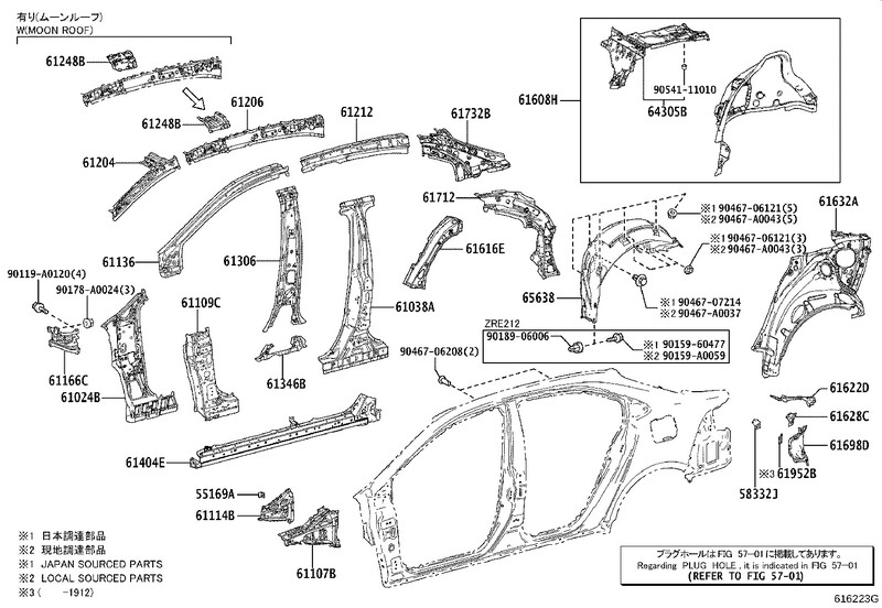 Колесная арка задняя левая Toyota Corolla  2021 1.8 Бензин 