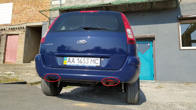 Катафоты заднего бампера левый,правый Ford Fusion  2010 2.0 Бензин Хмельницкий