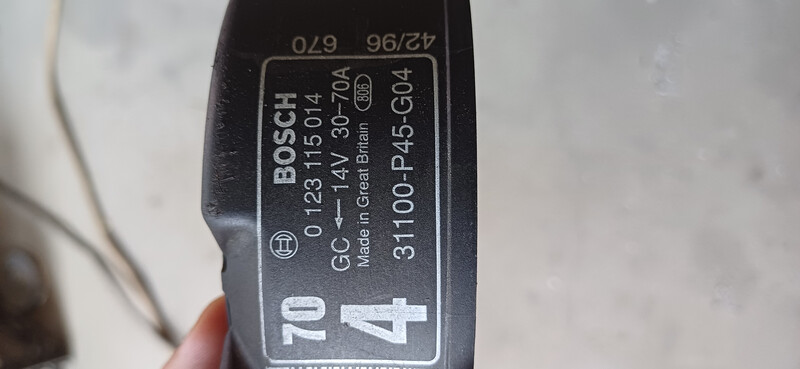 Генератор 0123115014   Honda Accord