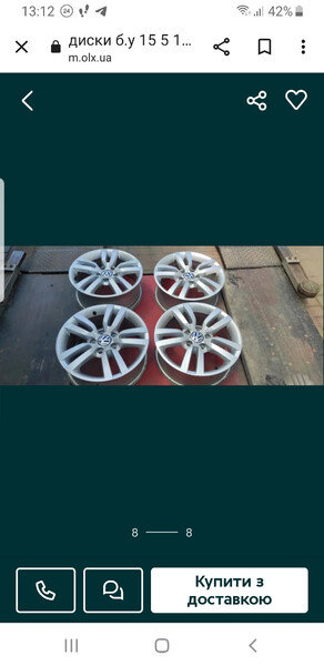 Титанові диски Volkswagen Golf 4  2001 универсал 1.4 Бензин 