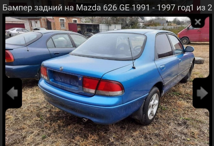 Бампер задній Mazda 626  1996 хетчбек 1.8 Бензин 