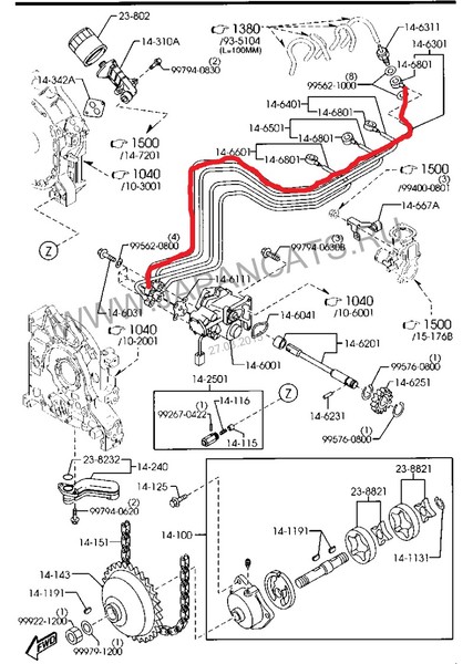 Трубка Mazda RX-8 купе 2004 г.  1.3 л бензин Кировоград