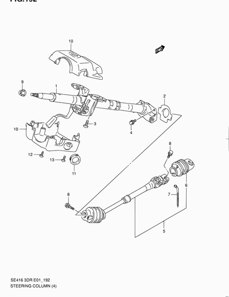Рульова тяга з карданчиком і пильником до руля Suzuki Vitara  1995 1.6 Бензин Львов