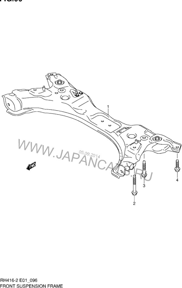 Балка передняя Suzuki Liana  2002 1.6 Бензин Киев