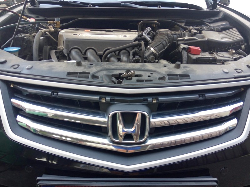 Молдинг решотки радиатора верхний.Подкрыльник передний правый. Honda Accord 8  2009 2.4 Бензин Киев