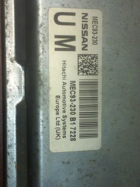Блок управления двигателем MEC93-230   Nissan Qashqai