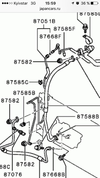 Кондиционер 7815А070   Mitsubishi Outlander, Mitsubishi Outlander XL