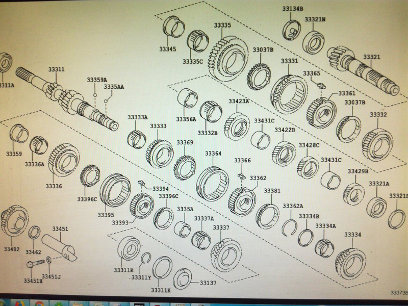 Ступиця муфти 1 і 2 передачі Toyota Yaris  2011 хэтчбек 1.4 Дизель Ивано-Франковск