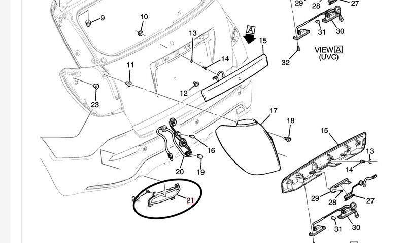 Катафот заднего бампера левый и правый Chevrolet Captiva  2016 2.2 Дизель Кривой Рог