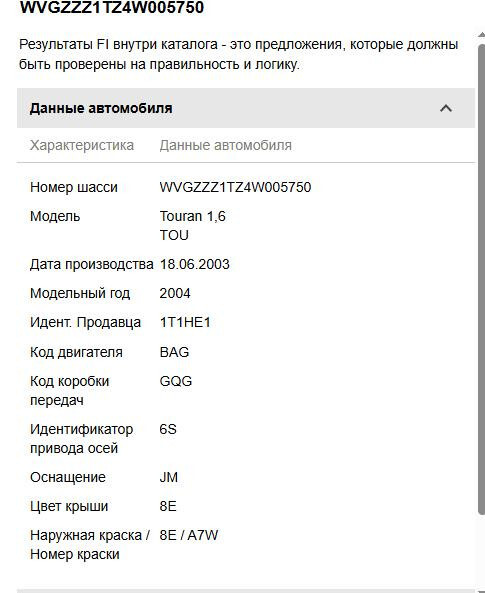 Двигатель Volkswagen Touran 2003 г.  Голобы
