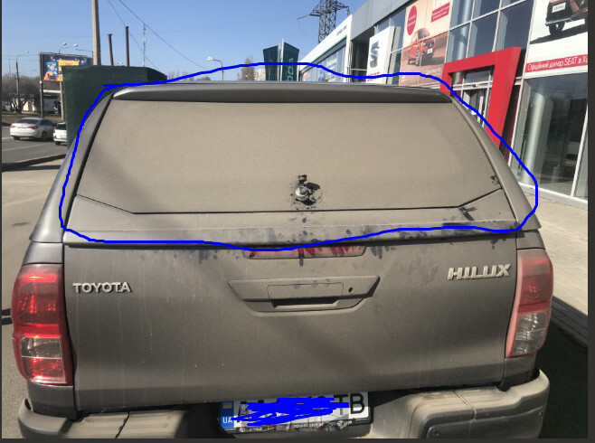 Задняя крышка кунга Toyota Hilux  2017 3.0 Бензин Харьков