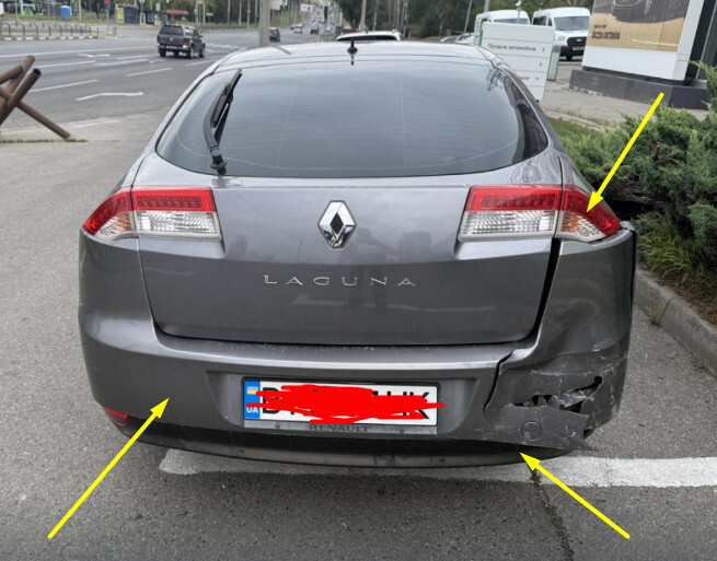 Облицовка задней части Renault Laguna 3  2012 универсал 1.6 Бензин Харьков