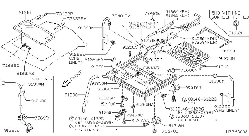 Люк Nissan Micra K11  1996 хетчбек 1.0 Бензин 