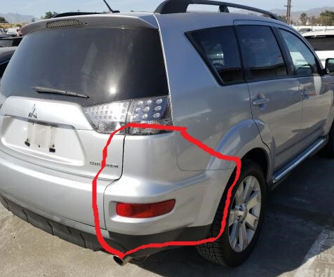 Бампер задний 6410B497YA   Mitsubishi Outlander XL