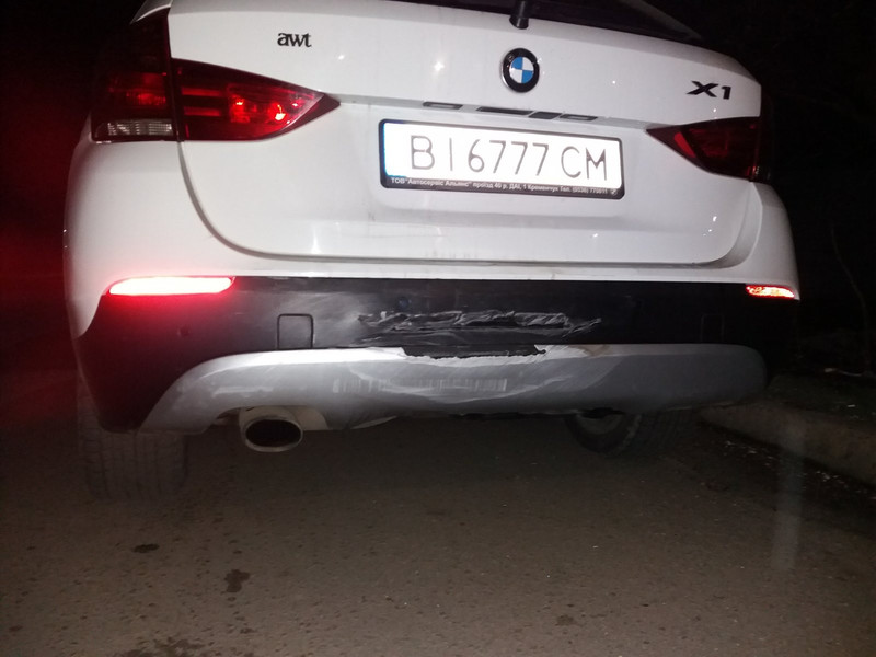 Задний бампер, накладка заднего бампера BMW X1  2010 2.0 Дизель Кременчуг
