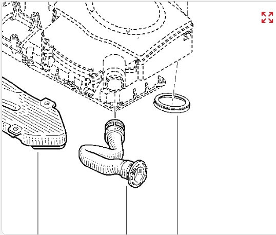 Патрубок воздушного фильтра 7700274073   Renault Kangoo, Renault Symbol, Renault Trafic
