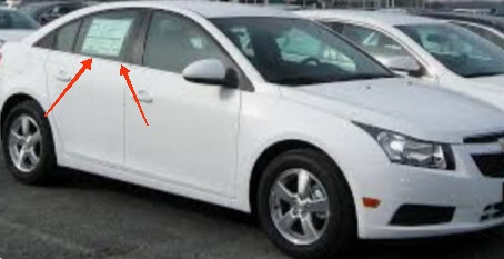 Молдинг (уплотнитель) двери Chevrolet Cruze 2012 г.  2.0 л дизель Мукачево