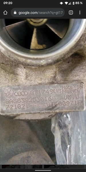 Турбина GT1749VB   Audi A6, Seat Leon, Skoda Octavia, Volkswagen Golf