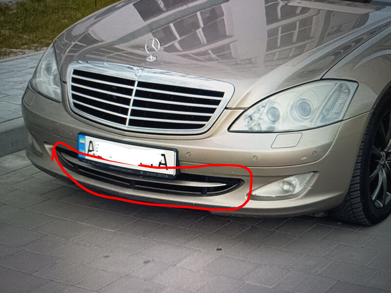 Решітка бампера Mercedes-Benz S-Class  2007 5.5 Бензин Київ