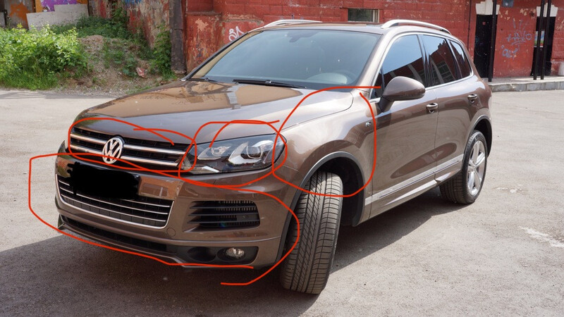 Четверть кузова передняя левая Volkswagen Touareg  2012 3.0 Дизель Киев