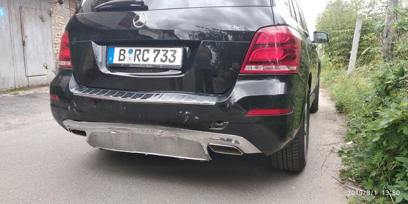 Бампер задний в сборе Mercedes GLK-Class X204 универсал 2014 г.  2.2 л дизель Киев