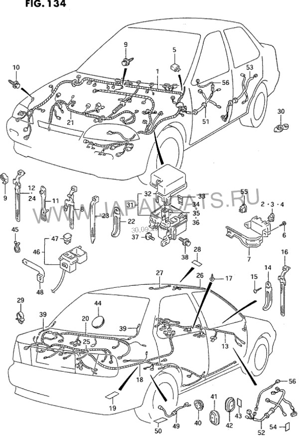 Жгут проводов основной передний Suzuki Swift SF416 GLXC 1995 1.6 Бензин Киев