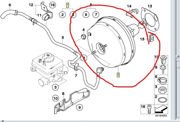 Вакуумний підсилювач гальм 34336784972   BMW 5 Series