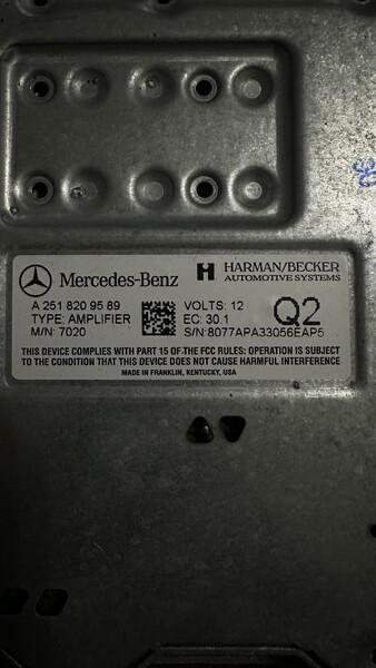 Усилитель звука Mercedes-Benz GL-Class  2006 Николаев