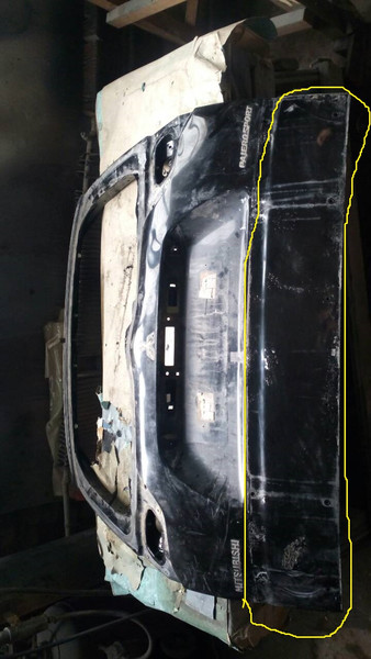 Пластиковая накладка на ляду Mitsubishi Pajero Sport  2014 1.1 Дизель Одесса