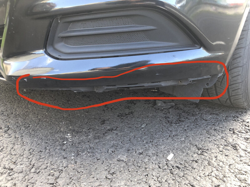 Спойлер переднего бампера Ford Fusion SE 2014 2.5 Бензин Киев