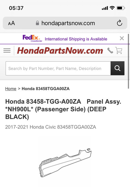Центральная консоль Honda Civic  2017 1.5 Бензин Одесса