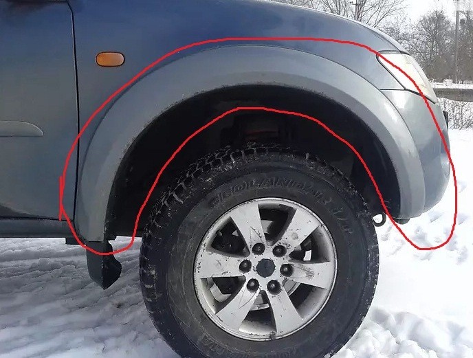 Расширители арок Mitsubishi L 200  2007 2.5 Дизель Днепропетровск