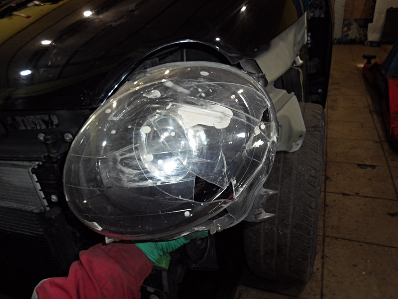 Фара передняя Fiat 500 купе 2015 г.  1.4 л бензин Киев