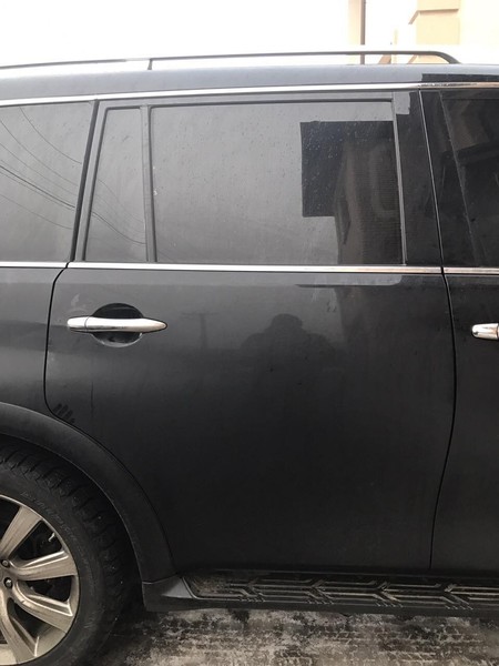Задняя левая голая дверь черная Infiniti QX50 QX56 2012 5.6 Бензин Новомосковск