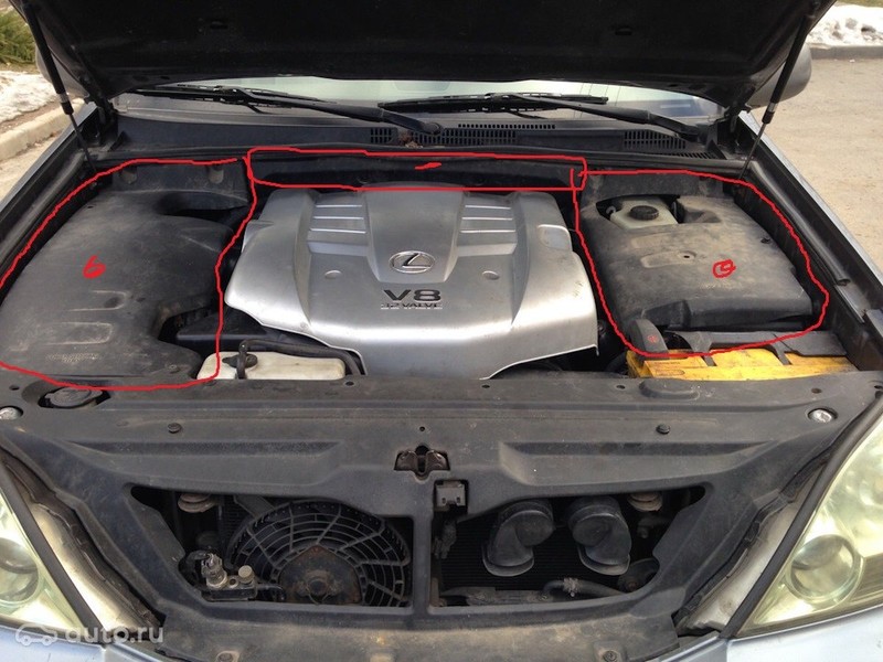 Пластик под капотом Lexus GX  2006 4.7 Бензин Харьков
