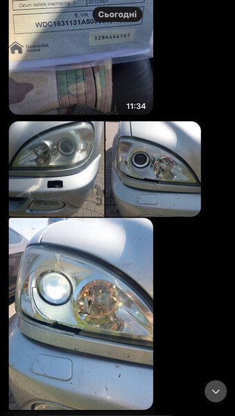 Фара передняя Mercedes M-Class W163 2004 г.  2.7 л дизель Луцк