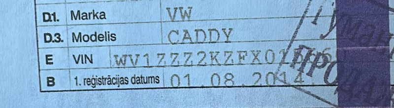 Бампер задний Volkswagen Caddy 3 универсал 2014 г.  2.0 л дизель