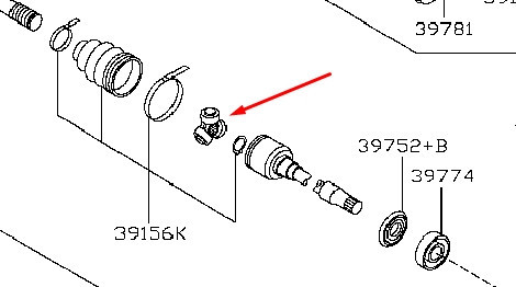 Трипоид Nissan Qashqai Кузов J11 2014 2.0 Бензин Харьков