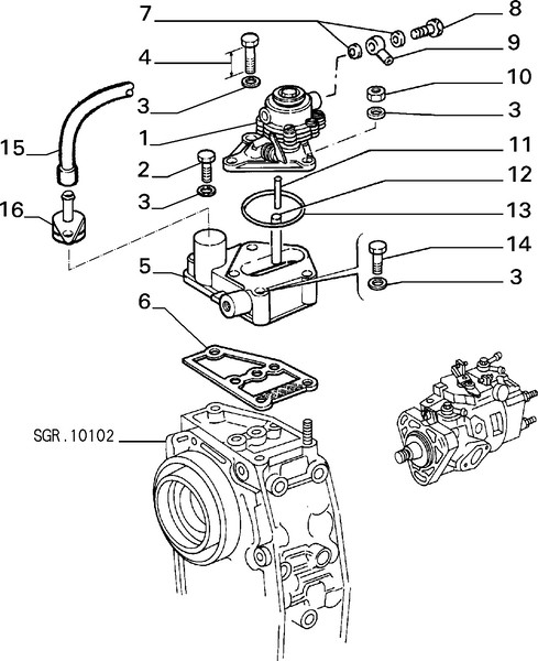 Штифт (наконечник) топливного насоса Fiat Ducato  1989 2.5 Дизель 
