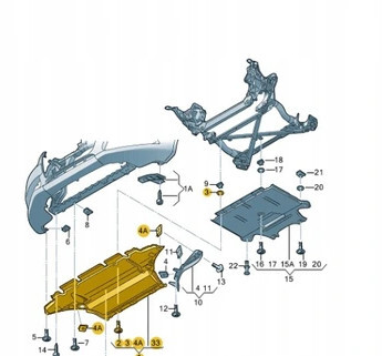 Защита двигателя Audi A4 allroad quattro В8 2016 универсал 2.0 Дизель Ровно