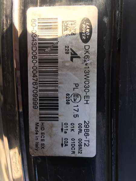 Фара передняя левая Land Rover Range Rover Sport 2016 г.  3.0 л дизель Кропивницкий