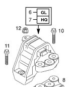 Подушка двигуна права Opel Vectra C  2003 